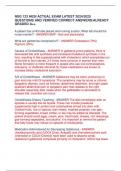 NSG 123 HESI ACTUAL EXAM LATEST 2024&sol;2025 QUESTIONS AND VERIFIED CORRECT ANSWERS&sol;ALREADY GRADED A&plus;&plus;