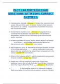 PLCY 110 midterm exam with complete solutions 2025