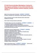 PY 2025 Pennie Individual Marketplace Training for  New Agents and Brokers ACTUAL EXAM QUESTIONS AND  CORRECT DETAILED ANSWERS &lpar;VERIFIED ANSWERS&rpar; &vert;ALREADY  GRADED A&plus;