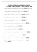MARYLAND LAWS AND REGULATIONS COSMETOLOGY EXAM ACCURATELY SOLVED