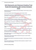 GIA Diamonds and Diamond Grading Final Exam &num;2 Questions with Correct Answers 2025