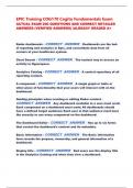 EPIC Training COG170 Cogito Fundamentals Exam ACTUAL EXAM 200 QUESTIONS AND CORRECT DETAILED  ANSWERS &lpar;VERIFIED ANSWERS&rpar; &vert;ALREADY GRADED A&plus;