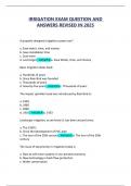 Irrigation Exam Question and Answers&period;
