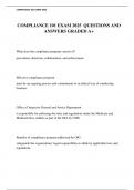 COMPLIANCE 101 EXAM 2025  QUESTIONS AND ANSWERS GRADED A&plus;