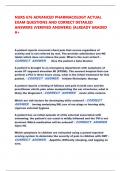 NURS 676 ADVANCED PHARMACOLOGY ACTUAL  EXAM QUESTIONS AND CORRECT DETAILED  ANSWERS &lpar;VERIFIED ANSWERS&rpar; &vert;ALREADY GRADED  A&plus;