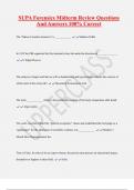 SUPA Forensics Midterm Review Questions  And Answers 100&percnt; Correct