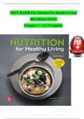 TEST BANK For Nutrition For Healthy Living  6th Edition Schiff  Chapters 1 - 13&comma; Complete