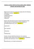 NURS 611 EXAM 4 PATHO ACTUAL EXAM LATEST VERSION  UPDATED AND REVISED IN 2025