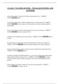 CLASS C WATER LICENSE &ndash; TEXAS QUESTIONS AND ANSWERS