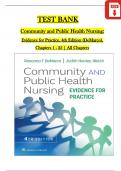 TEST BANK  Community and Public Health Nursing&colon;  Evidence for Practice&comma; 4th Edition &lpar;DeMarco&rpar;&comma;  Chapters 1 - 25 &vert; All Chapters