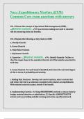 Navy Expeditionary Warfare &lpar;EXW&rpar; Common Core exam questions with answers