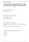 WGU D222 HEATH ASSESSMENT EXAM 1  2025 QUESTIONS AND CORRECT ANSWERS GRADED A&plus;