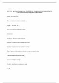 ASLP 3030- Speech and Hearing Science EXAM 1 Review &vert; Comprehensive Questions and Answers 