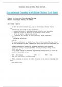Test Bank Gerontologic Nursing 6th Edition &lpar;Meiner&comma; 2019&rpar; Chapter 1-29 &vert; All Chapters