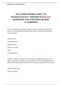WGU D398 INTRODUCTION  TO PHARMACOLOGY MIDTERM EXAM 2025 QUESTIONS AND ANSWERS GRADED A&plus;&lpar;VERIFIED&rpar;