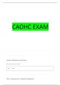 CAOHC TEST QUESTIONS WITH 100&percnt; CORRECT ANSWERS