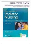 Test bank - Davis Advantage for Pediatric Nursing&colon; Critical Components of Nursing Care 3rd Edition by Kathryn Rudd&comma; All 22 Chapters Covered&comma; Verified Latest Edition