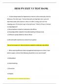 HESI PN Exit Exam V3 Latest  Edition &ndash; Updated Test Bank&comma; Practice Questions&comma; Study Guide with Rationales for NCLEX PN Preparation