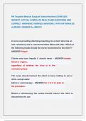RN Targeted Medical Surgical Gastrointestinal EXAM 2025  NEWEST &sol;ACTUAL COMPLETE REAL EXAM QUESTIONS AND  CORRECT ANSWERS &lpar;VERIFIED ANSWERS &rpar; WITH RATIONALES  ALREADY GRADED A&plus;&period;&lpar;NEW&excl;&excl;&rpar;