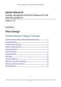 Solution Manual &ndash; Strategic Management&comma; 6th Edition Author&colon; Frank T&period; Rothaermel ISBN&colon; 9781265954574 &vert; Full Chapter Answers & Explanations &vert; 2026&sol;2027