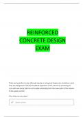 REINFORCED CONCRETE DESIGN &lpar;WSD&rpar; QUESTIONS WITH 100&percnt; CORRECT ANSWERS