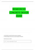 REINFORCED CONCRETE DESIGN TEST 3 QUESTIONS WITH 100&percnt; CORRECT ANSWERS