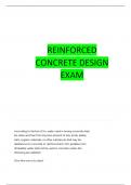 ARCHITECTURAL STRUCTURE REINFORCED CONCRETE DESIGN QUESTIONS WITH 100&percnt; CORRECT ANSWERS