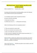 HESI Mock Exam&colon; Dental Hygiene questions with verified answers