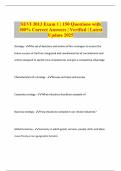 SEVI 3013 Exam 1 &vert; 150 Questions with 100&percnt; Correct Answers &vert; Verified &vert; Latest Update 2025
