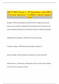 SEVI 3013 Exam 1 &vert; 55 Questions with 100&percnt; Correct Answers &vert; Verified &vert; Latest Update 2025