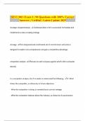 SEVI 3013 Exam 1 &vert; 90 Questions with 100&percnt; Correct Answers &vert; Verified &vert; Latest Update 2025