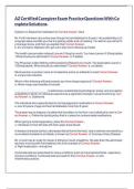 Caregiver Test Questions With Complete Solutions