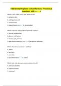 HESI Dental Hygiene - Scientific Bases &lpar;Version 2&rpar; questions with Ans s