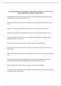 Construction Management Final Review &vert; Comprehensive Questions and Answers 