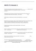 MICR 271 Module 5 Practice Exam Questions With Practical Answers Graded A&plus;&period;