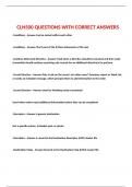  CLN500 QUESTIONS WITH CORRECT ANSWERS