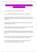 Georgia Pesticide Applicators Exam Questions and Correct answer