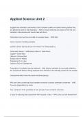 Applied Science Unit 2 Questions & Answers &lpar;A&plus; GRADED 100&percnt; VERIFIED&rpar;