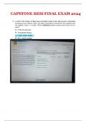 CAPSTONE HESI FINAL EXAM 2024