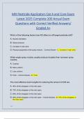 MN Pesticide Applicators Cat A and Core Exam  Latest 2025 Complete 200 Actual Exam  Questions with Correct Verified Answers&sol;  Graded A&plus; 