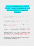 CAISS FINAL EXAM LATEST  2025&sol;2026 ACTUAL EXAM TEST BANK&vert; COMPLETE 300 REAL EXAM QUESTIONS  AND CORRECT DETAILED ANSWERS &lpar;VERIFIED ANSWERS&rpar;  GRADED A&plus;&vert; CAISS CERTIFICATION FINAL EXAM REVIEW&vert;&vert; BRAND NEW&excl;&excl;