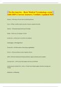 ScribeAmerica - Basic Medical Terminology exam with 100&percnt; Correct Answers &vert; Verified &vert; Updated 2025