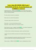 Larry Inks BUSMHR 3200 Exam 3 UPDATED ACTUAL Exam Questions and  CORRECT Answers