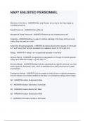 NAVY ENLISTED PERSONNEL questions and answers