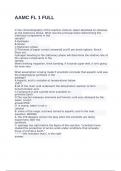 AAMC FL 1 FULL  exam with 100&percnt; correct answers 2025