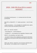2024 - FAR CPA EXAM WITH CORRECT ANSWERS&excl;&excl;