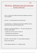 CPA EXAM - FAR QUESTIONS AND ANSWERS LATEST UPDATE&excl;&excl;