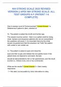 NIH STROKE SCALE 2025 REVISED VERSION &vert;&vert; APEX NIH STROKE SCALE- ALL TEST GROUPS A-F &lpar;PATIENT 1-6 COMPLETE&rpar;