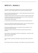MICR 271 - Module 2 Prep Exam Questions And Answers  Success Guaranteed&period;