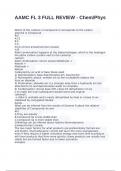 AAMC FL 3 FULL REVIEW - Chem&sol;Phys exam with 100&percnt; correct answers 2025